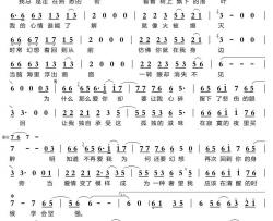 爱你却让我心碎简谱(歌词)-东方晴儿演唱-谱友天恩上传