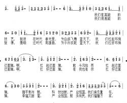 扛好这面旗简谱-刘志毅词/祝修明曲