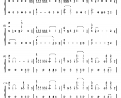 关掉电视钢琴简谱-数字双手-Leessang