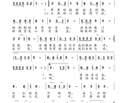 曾经当过兵小溪男生版简谱-小溪演唱-刘岐山/高福友词曲
