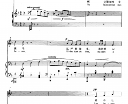 [法]让眼泪完全流尽正谱选自歌剧《维特》简谱