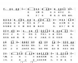 拥抱世界简谱-纪朝风词/覃家华曲