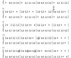 葬春钢琴简谱-数字双手-西瓜JUN Assen捷