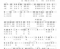 爱上亚丁简谱-索朗达吉演唱-蓦然回首制谱