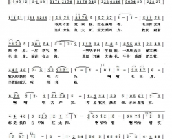 春光万里红旗扬简谱-朱霁明演唱-宋饶梅、张世荣/田柯词曲