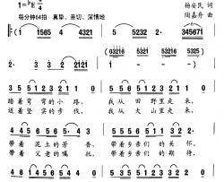 我是农民的儿子简谱-杨安民词/陶嘉舟曲刘晓明-