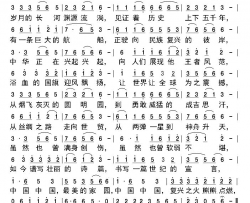 崛起的中华简谱