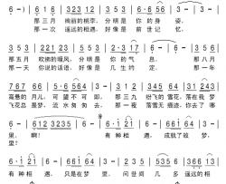遥远的相遇简谱-唐明辉词/刘北休曲