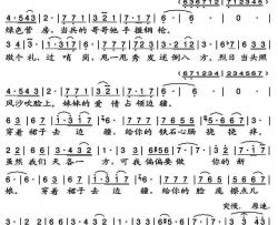 穿着裙子去边疆简谱(歌词)-刘玮歌曲-小雨曲谱