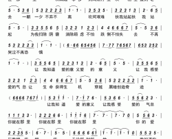 你就在那里简谱-周强演唱-古弓制作曲谱