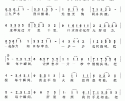 把握每个瞬间央视04年春晚歌曲简谱-田震演唱-方辉/方辉词曲