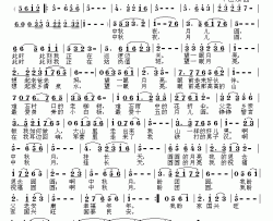 圆圆的月亮简谱-刘刚词 牛世强曲、C调版