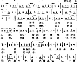 苏芮演唱金曲：活出自己简谱-苏芮演唱-苏冉/梁弘志词曲