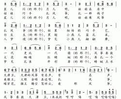 扎风筝河北民歌简谱-于淑珍演唱-河北民歌词曲