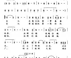 中国丝绸简谱-晓达词/王世光曲
