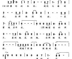 蓝色之恋樊孝斌词平远曲男女声二重唱蓝色之恋樊孝斌词 平远曲 男女声二重唱简谱