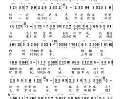 北京，梦的地方简谱-雷喜明词/高福友曲