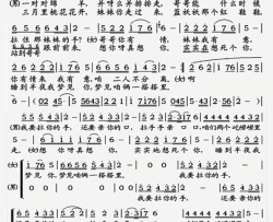 拉手手亲口口陕北民歌简谱-云飞演唱-陕北民歌词曲