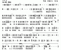 青海姑娘阿德·青梅才仁词曲青海姑娘阿德·青梅才仁 词曲简谱