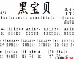 黑宝贝简谱