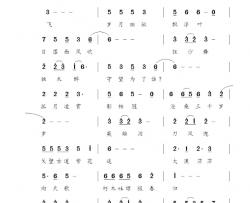 千年胡杨报春归简谱-杜劲松词 余枫曲