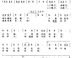 小鸭子长大了简谱
