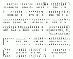 日月情歌中国藏歌会合唱简谱-岳正剑演唱