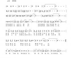 为绵阳歌唱简谱-李一泉词/于珂群曲