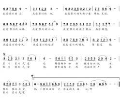 黎川黎川我爱你简谱-朝乐蒙曲那迎-
