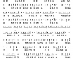 我要你电影《驴得水》主题曲简谱