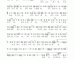 一厢情愿简谱-六哲演唱-张保/六哲词曲