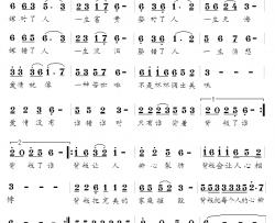 背叛的结果简谱-刘明利词/马啸曲