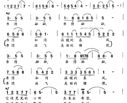 亲情融融简谱