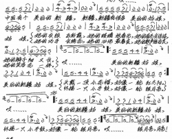美丽的新疆姑娘简谱