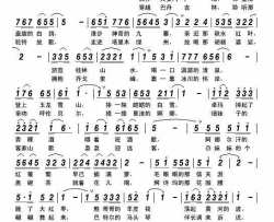 风光中国简谱-风帆演唱-柏泉/李怀东词曲