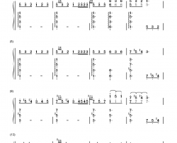 清晨钢琴简谱-数字双手-格里格