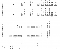 葛里格钢琴协奏曲钢琴简谱-数字双手-马克西姆