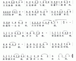 圆梦央视05年春晚歌曲简谱-彭丽媛演唱-苏文、金韵/印青词曲