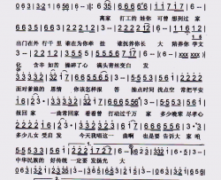 爹娘情【彩谱】简谱-龙军演唱-俏落霞词曲