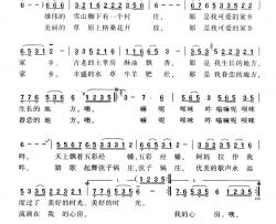 梦玉树简谱-金晓明词/苍海平曲