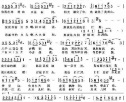 长江源之恋简谱-真情玲儿演唱-姚建雄/黎荣军词曲