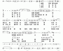 醉美草原（王世民词王世民曲）简谱-呼斯勒演唱-古弓制作曲谱