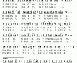 爹娘谢鹏飞词布庆珠曲简谱-韩广英演唱