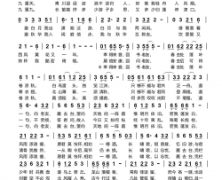 雁去台简谱-Huge米米演唱-邪叫教主/康师傅の海鲜面词曲