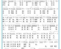 啊！海南简谱-花甲后词/八瓜翁曲吴珍花