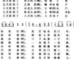 王哥放羊简谱-二）（米泉回族民歌马玉德-