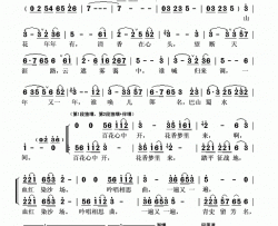 千山万水外电视剧《刘伯承元帅》片尾曲简谱-雷佳演唱-吉狄马加/董立强词曲