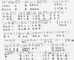 宁城恋歌简谱