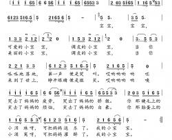 宝宝摇篮曲简谱-李幼容词 铁源曲