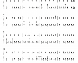 Nervous钢琴简谱-数字双手-Shawn Mendes